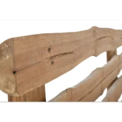 Banc rustique en rondins de bois