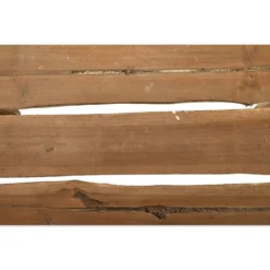 Banc rustique en rondins de bois