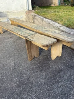 2 bancs de brasserie
