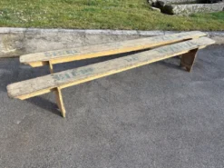 2 bancs de brasserie