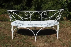 Banquette de jardin en fer forgé