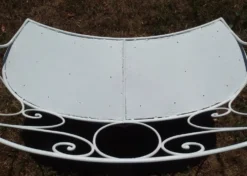 Banquette de jardin en fer forgé