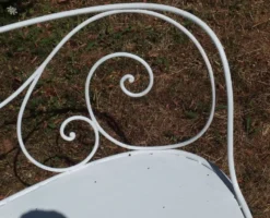 Banquette de jardin en fer forgé
