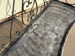 Banquette de jardin en fer forgé