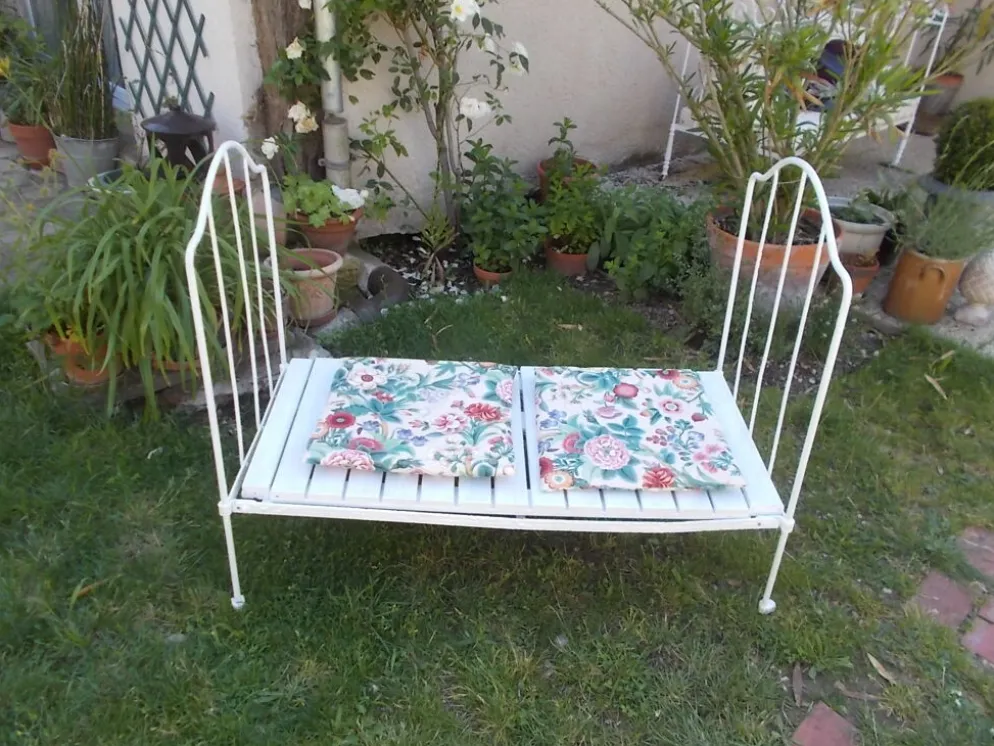 Banquette fer forgé