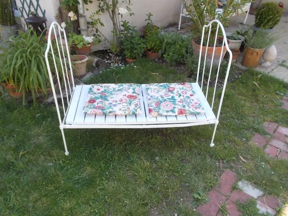 Banquette fer forgé