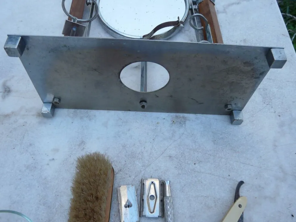 Barbière ensemble miroir de barbier et set de rasage