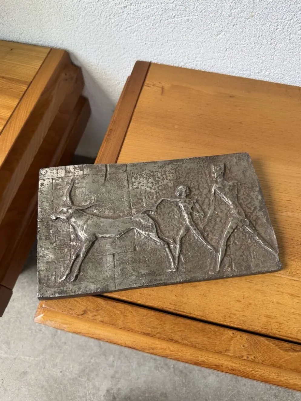 Bas-relief en bronze, milieu XXème