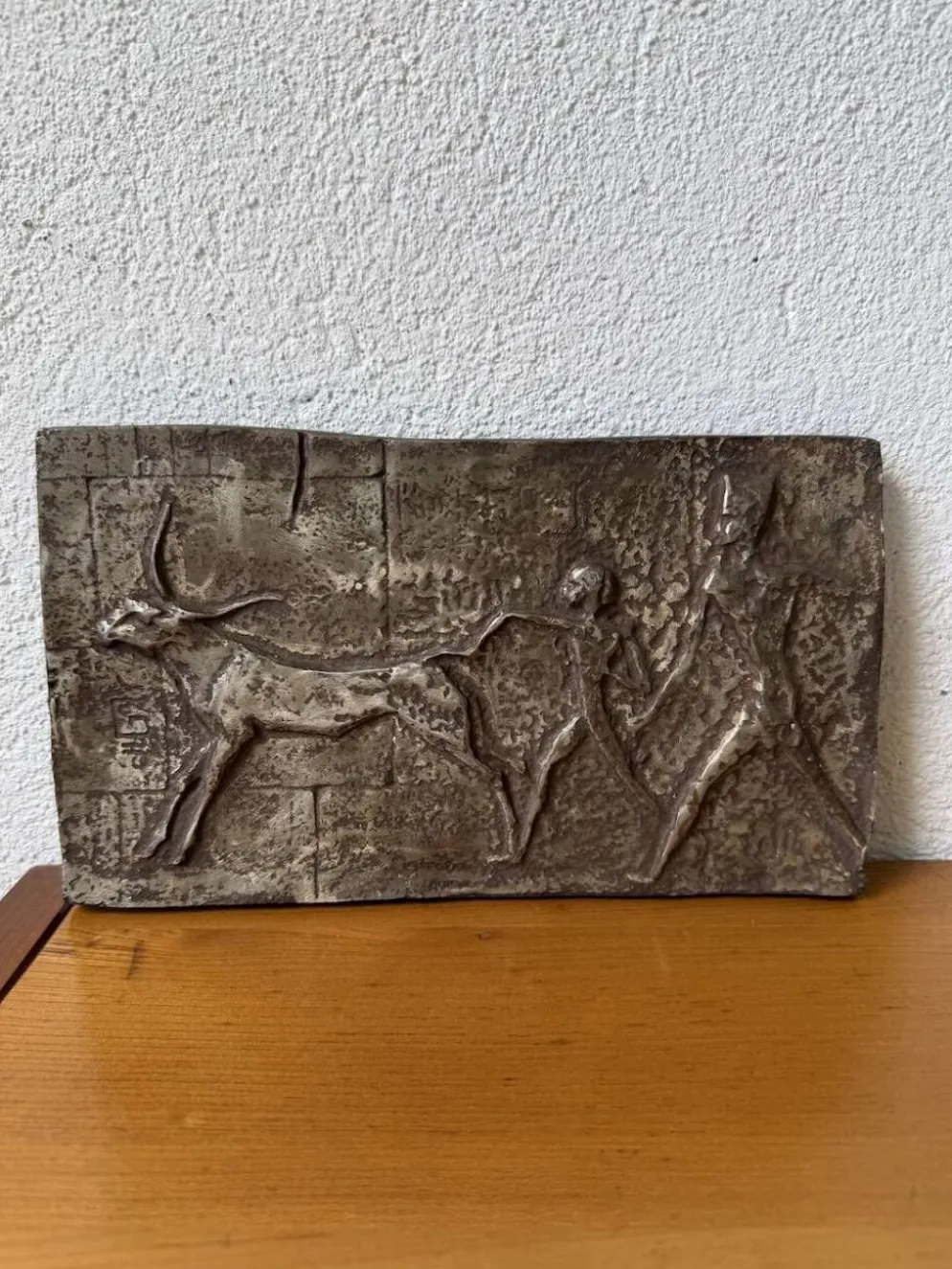 Bas-relief en bronze, milieu XXème