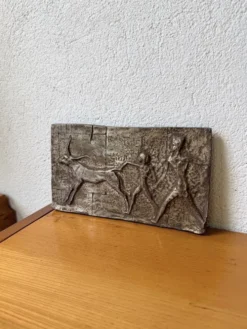 Bas-relief en bronze, milieu XXème