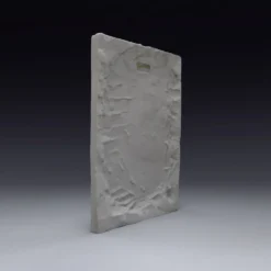 Bas-relief en plâtre d'une feuille d'acanthe.