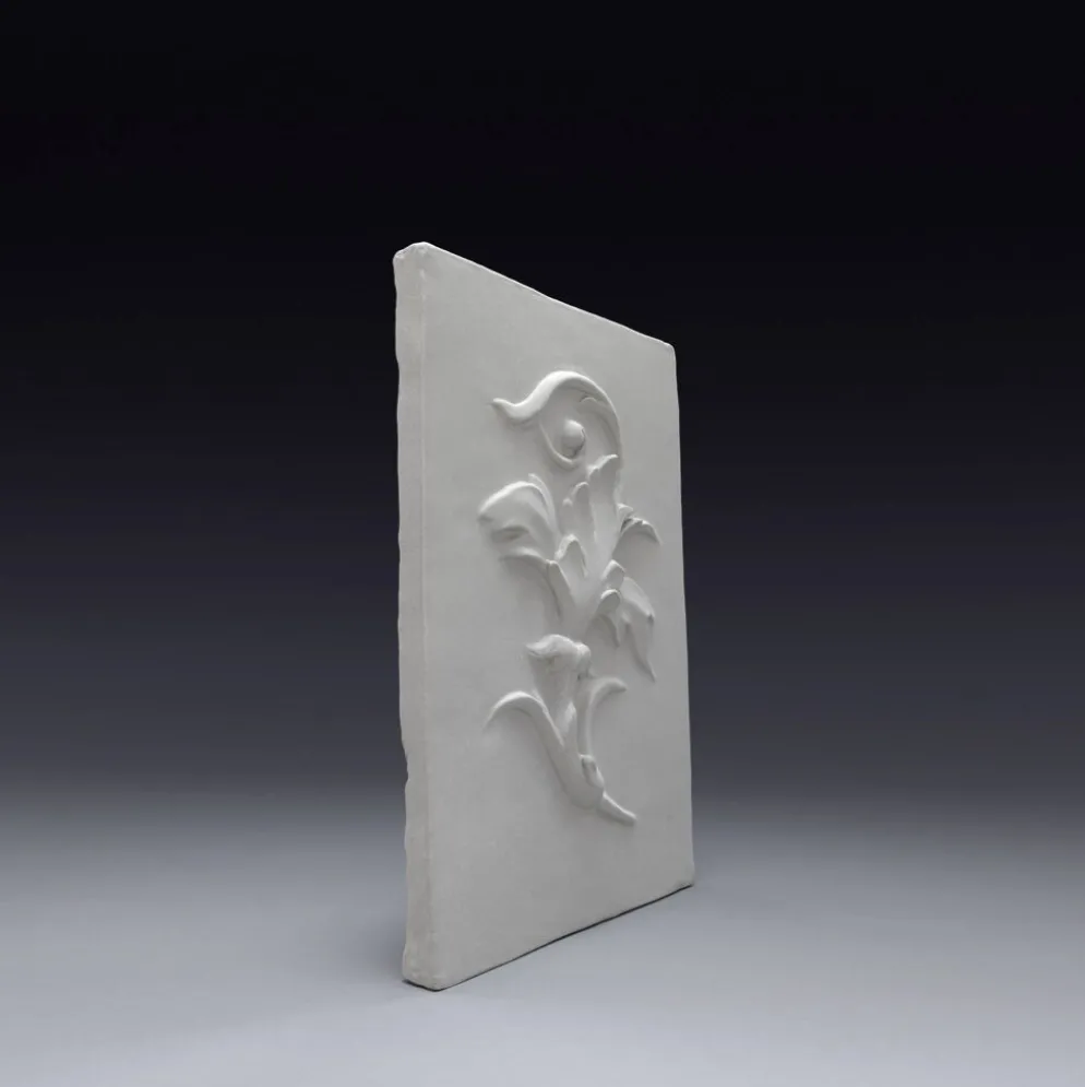 Bas-relief en plâtre feuille d’acanthe – style baroque