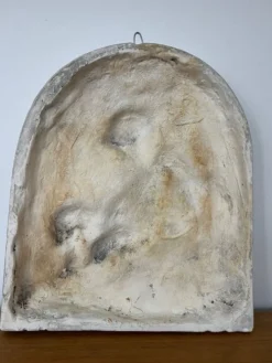 Bas relief sculpture plâtre mythologique « Faune »