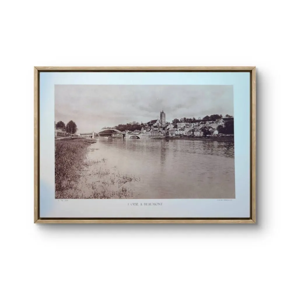 Beaumont-sur-Oise, planche photo imprimée en 1934.