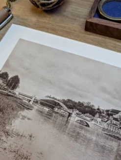 Beaumont-sur-Oise, planche photo imprimée en 1934.