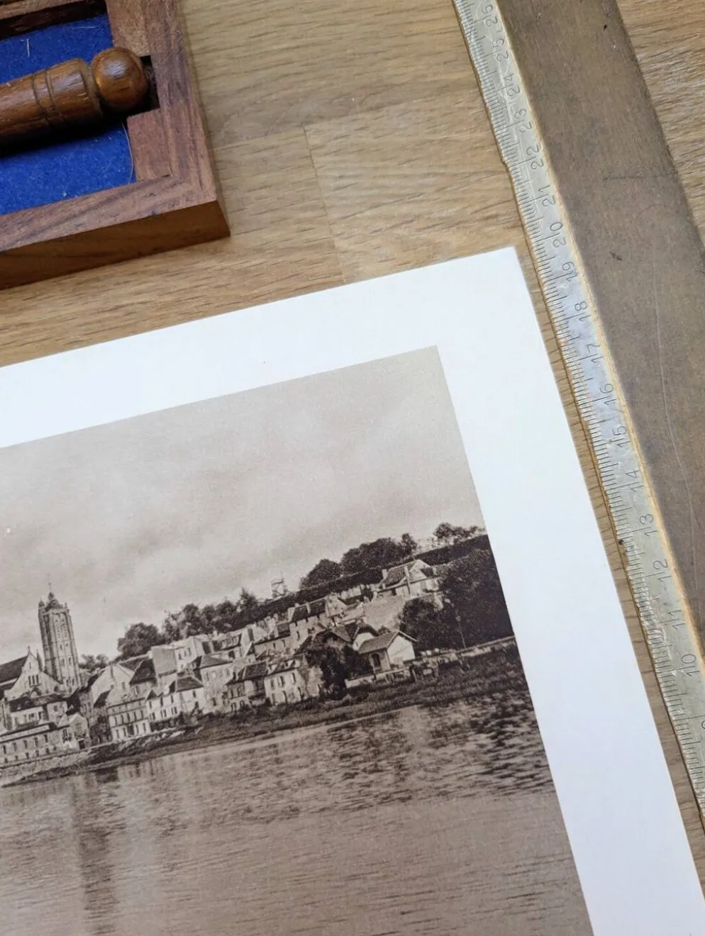 Beaumont-sur-Oise, planche photo imprimée en 1934.