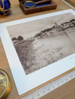 Beaumont-sur-Oise, planche photo imprimée en 1934.