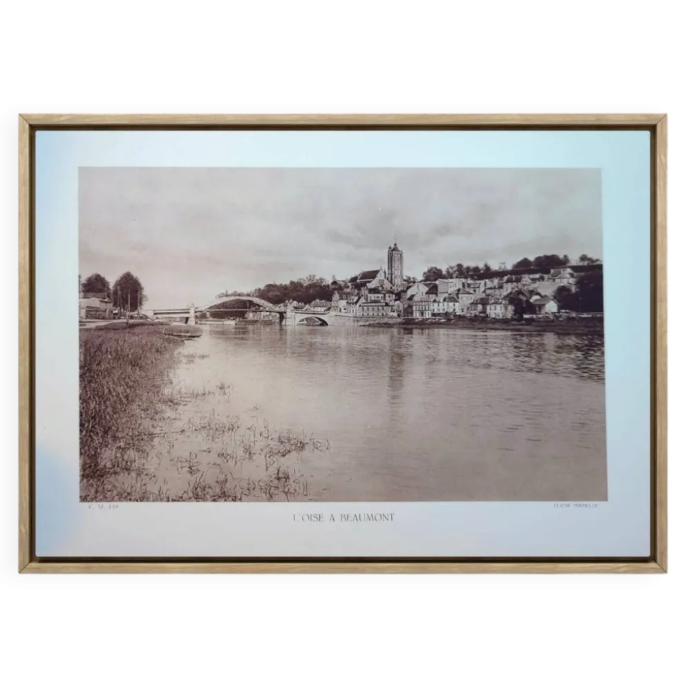 Beaumont-sur-Oise, planche photo imprimée en 1934.