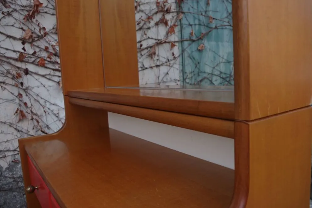 Beech mirrors, 1970s, set of 2
