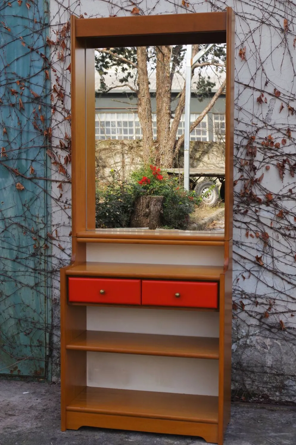 Beech mirrors, 1970s, set of 2