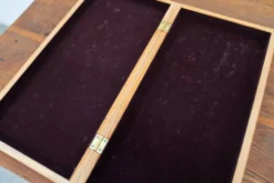Beech wood chess board, new, with pieces in original box