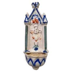 Benitier polychrome Martres Tolosanes, XIXeme