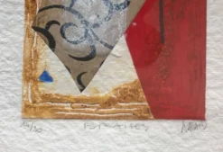 Bernard alligand (1953).braises,2002.gravure au carborundum et collage