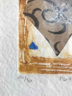 Bernard alligand (1953).braises,2002.gravure au carborundum et collage