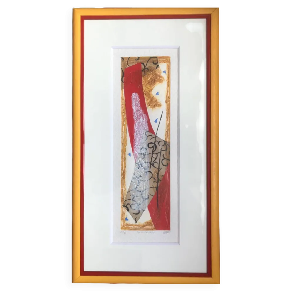 Bernard alligand (1953).braises,2002.gravure au carborundum et collage