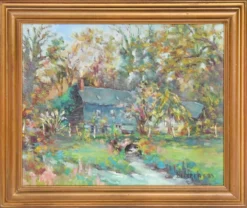 Bernard delettre (1937) huile sur toile paysage