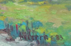 Bernard delettre (1937) huile sur toile paysage