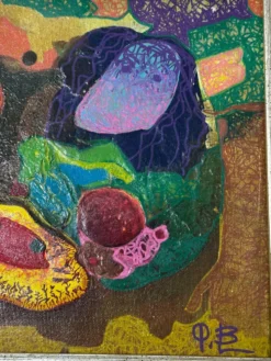 Bernard Ledain (1944–2024) – Peinture abstraite technique mixte sur to