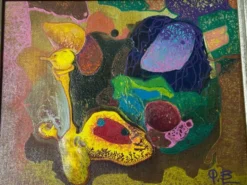 Bernard Ledain (1944–2024) – Peinture abstraite technique mixte sur to
