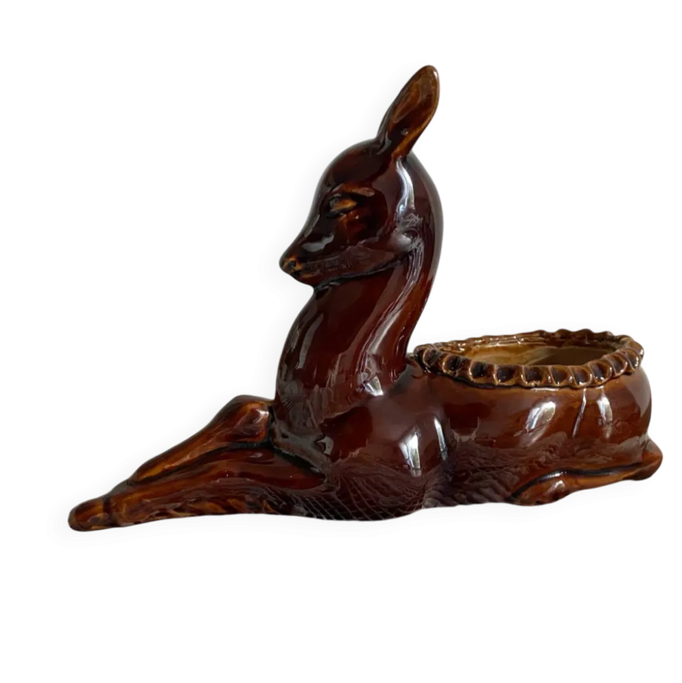 Biche en ceramique années 50-60