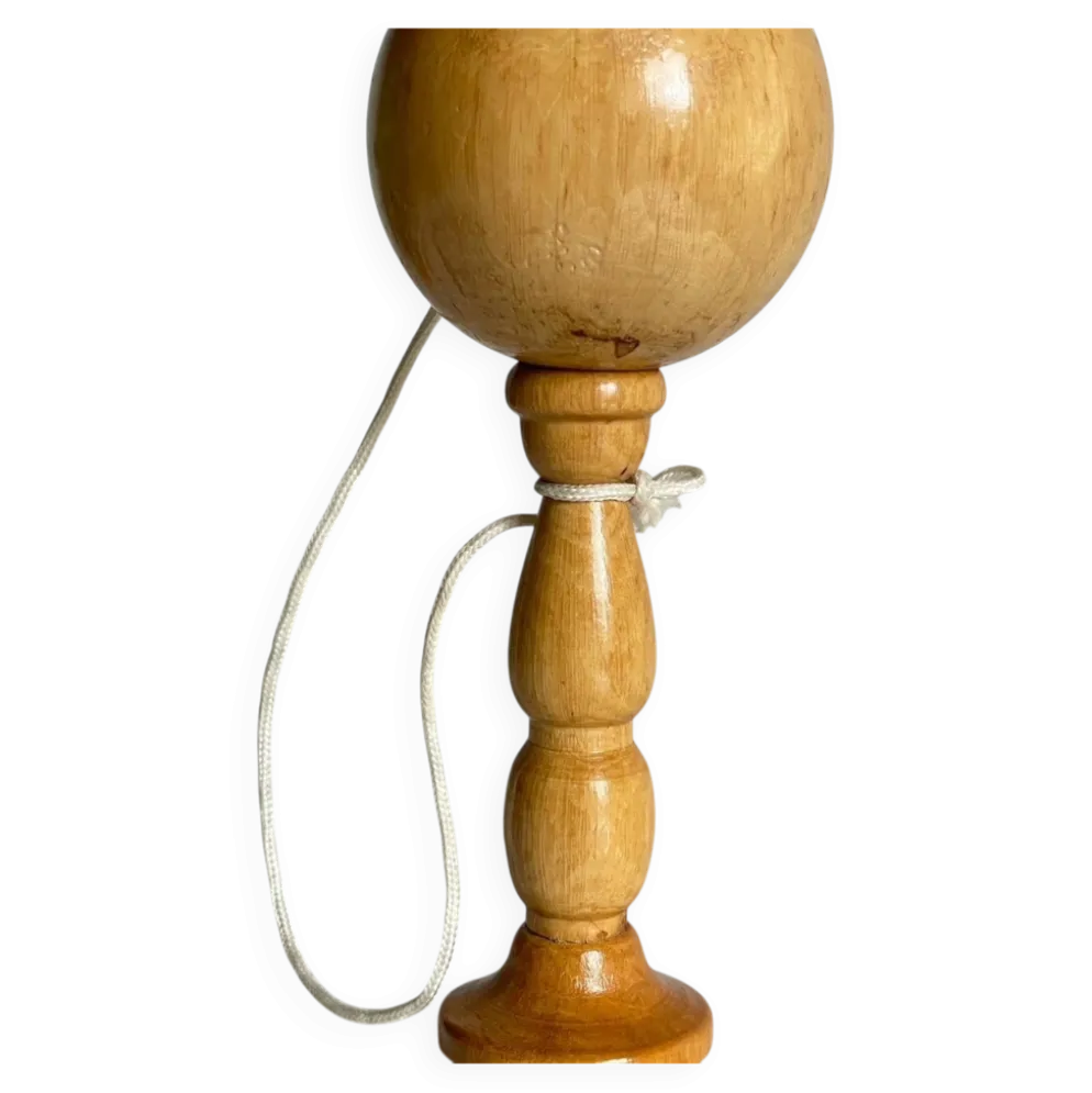 Bilboquet vintage bois massif