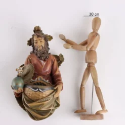 Bénitier ancien à sujet religieux, Italie, XXe siècle