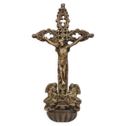 Bénitier en bronze d'époque fin XIXe
