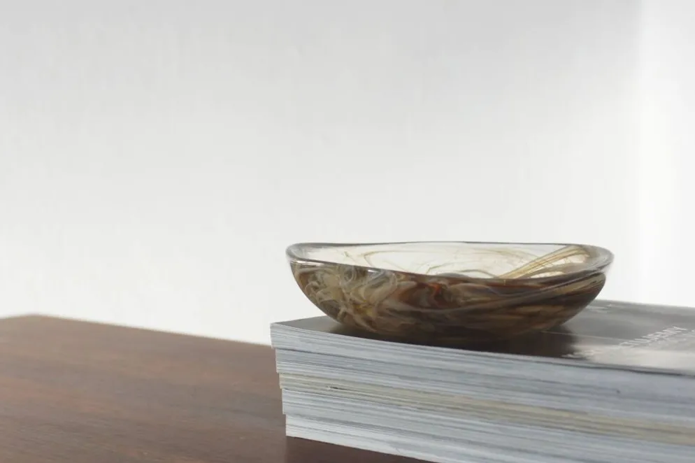 Bol en verre danois modèle 868 par Michael Bang pour Holmegaard, années 1970.