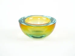 Bol en verre, verre de Murano, années 1970, fabriqué en Italie