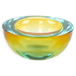 Bol en verre, verre de Murano, années 1970, fabriqué en Italie