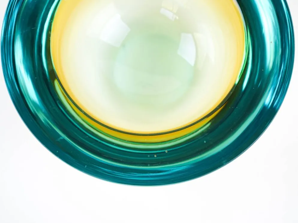 Bol en verre, verre de Murano, années 1970, fabriqué en Italie