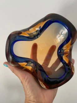 Bol, vide poche , cendrier Sommerso en verre de Murano
