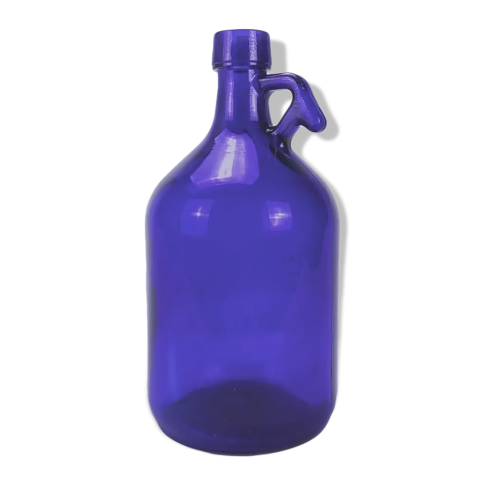 Bonbonne à anse bleu cobalt 3 litres