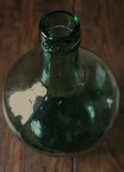 Bonbonne dame jeanne Viresa verre vert