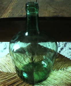 Bonbonne dame jeanne Viresa verre vert