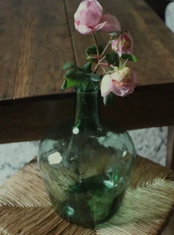 Bonbonne dame jeanne Viresa verre vert