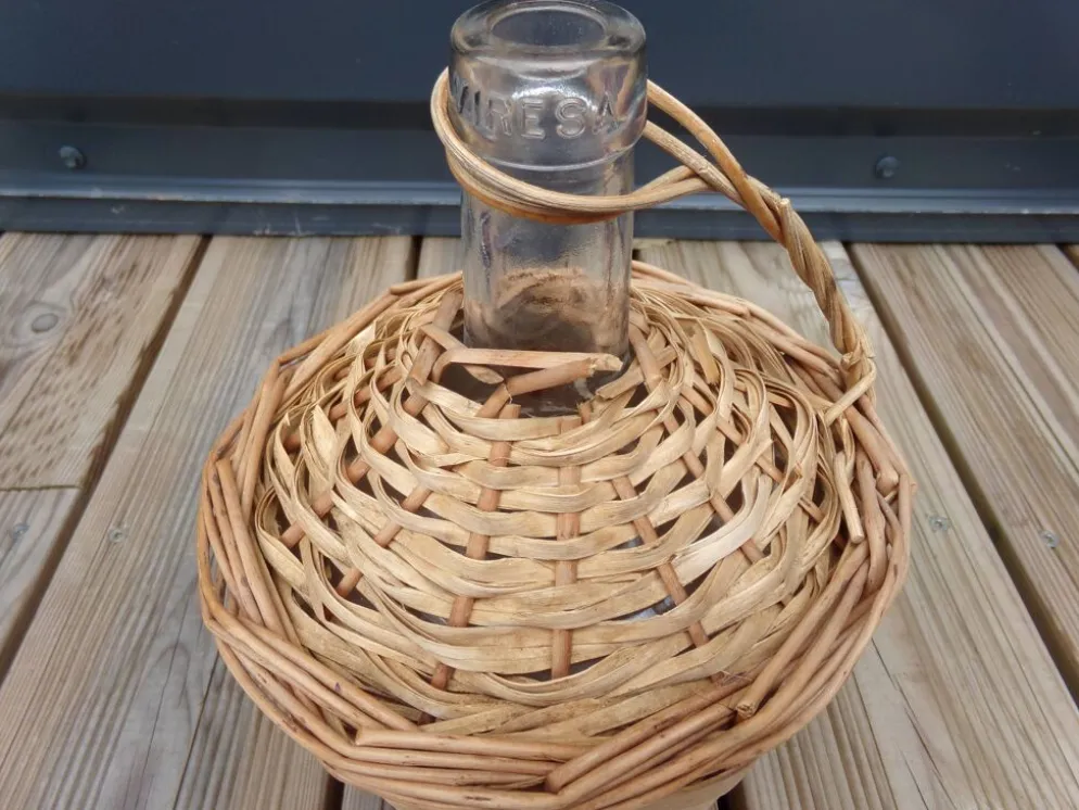 Bonbonne paillée 2 litres