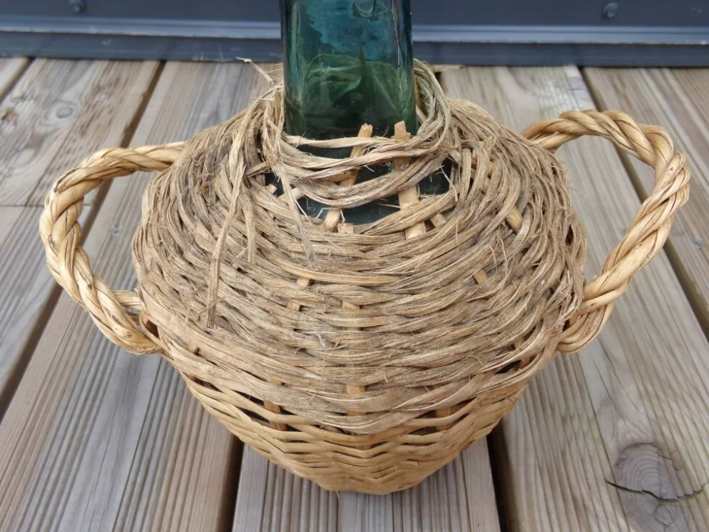Bonbonne paillée 2 litres viresa
