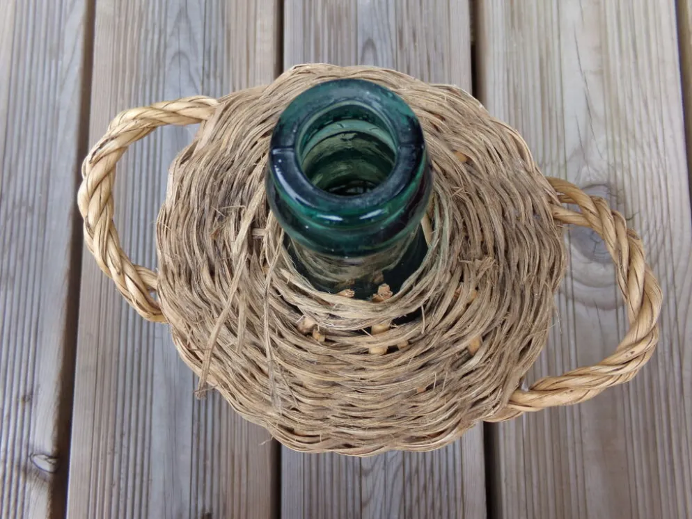 Bonbonne paillée 2 litres viresa