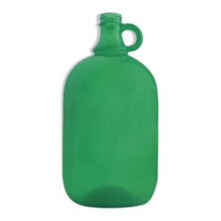 Bonbonne vintage en verre vert